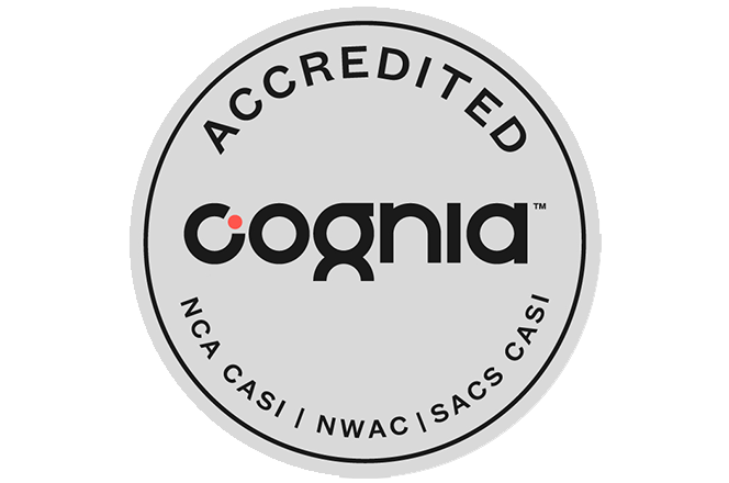 Accredited Cognia badge.