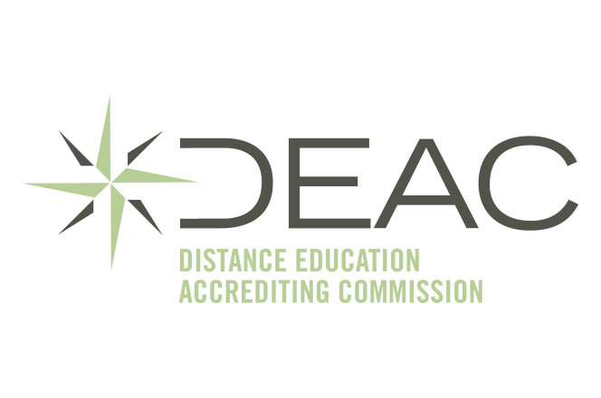 Distance Education Accrediting Commission (DEAC) logo.